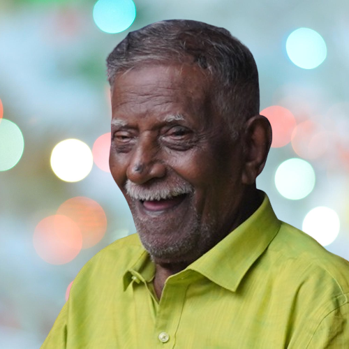 M. P. Balu enjoying a joyful moment